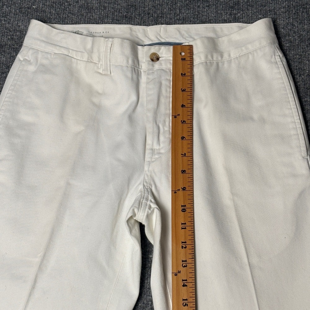 Polo Ralph Lauren Bedford Chino Mens 29/30 White Straight Fit Cotton Twill Pants - Picture 13 of 15